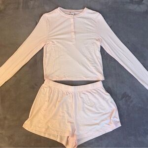 NWT Victoria's Secret Pink Long Sleeve Pajama Set